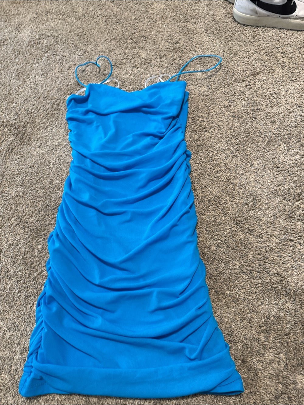 Hello Molly Bright Blue Spaghetti Strap Dress